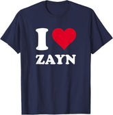 Red Heart I Love Zayn T-Shirt